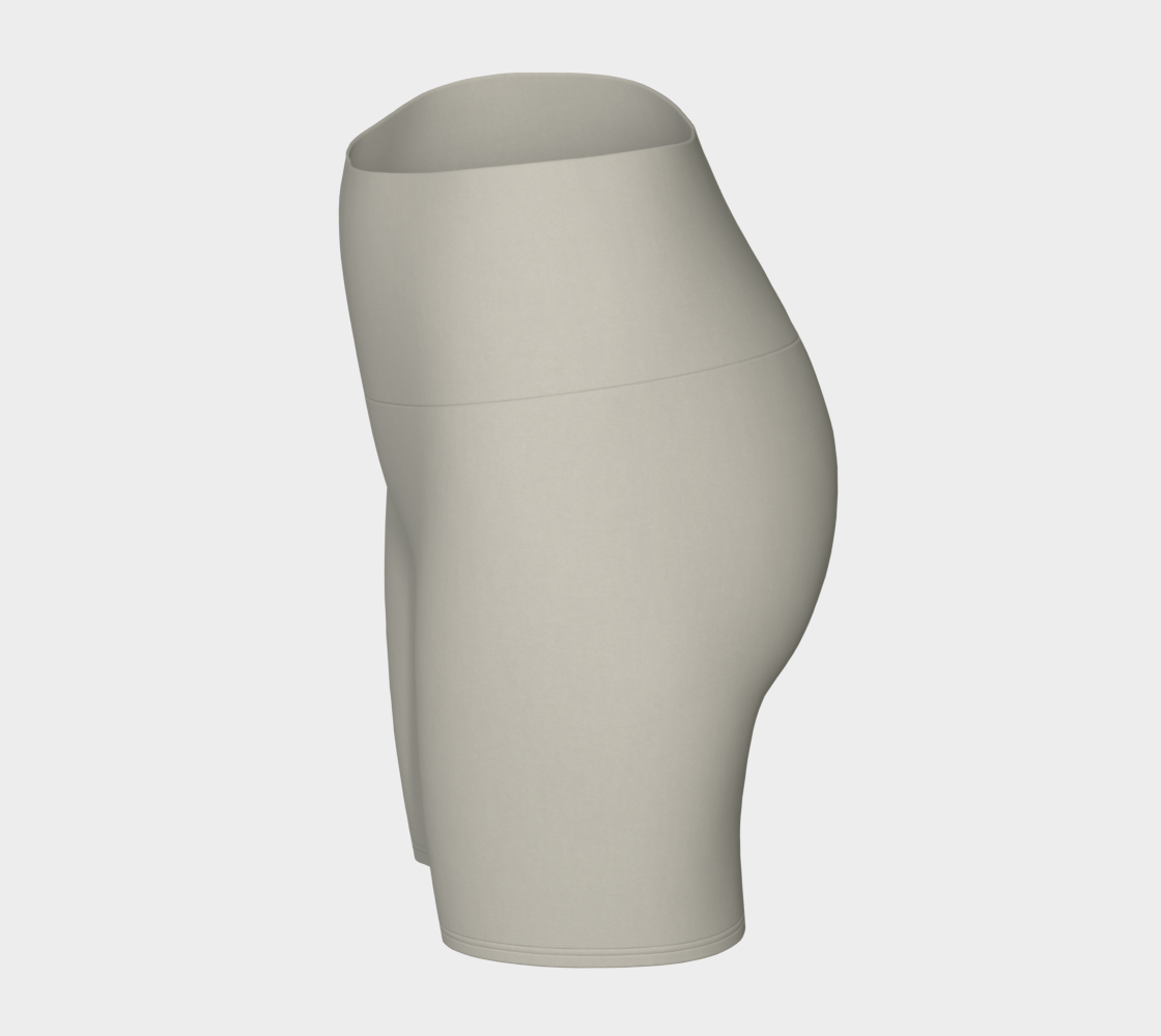 Yoga Short™ – Stone | Luxury High-Waist Yoga Shorts | AHMYDI