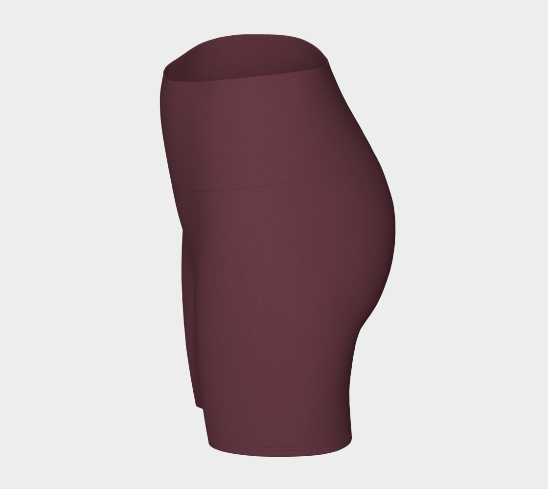 Yoga Short™ – Merlot | Luxury High-Waist Yoga Shorts | AHMYDI