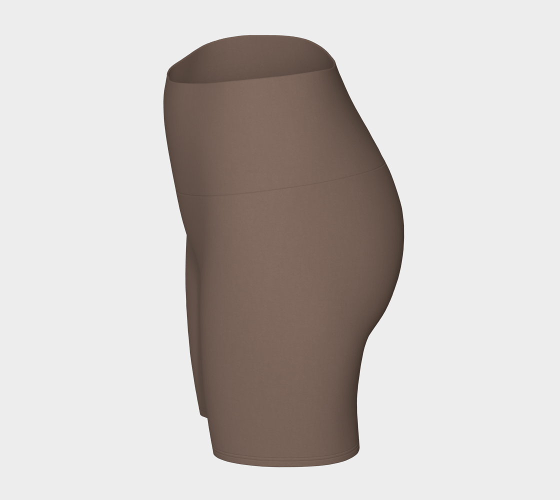 Yoga Short™ – Mocha | Luxury High-Waist Yoga Shorts | AHMYDI