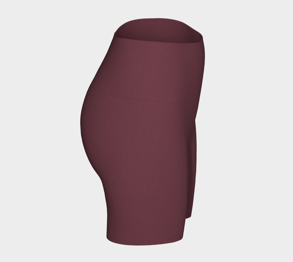 Yoga Short™ – Merlot | Luxury High-Waist Yoga Shorts | AHMYDI