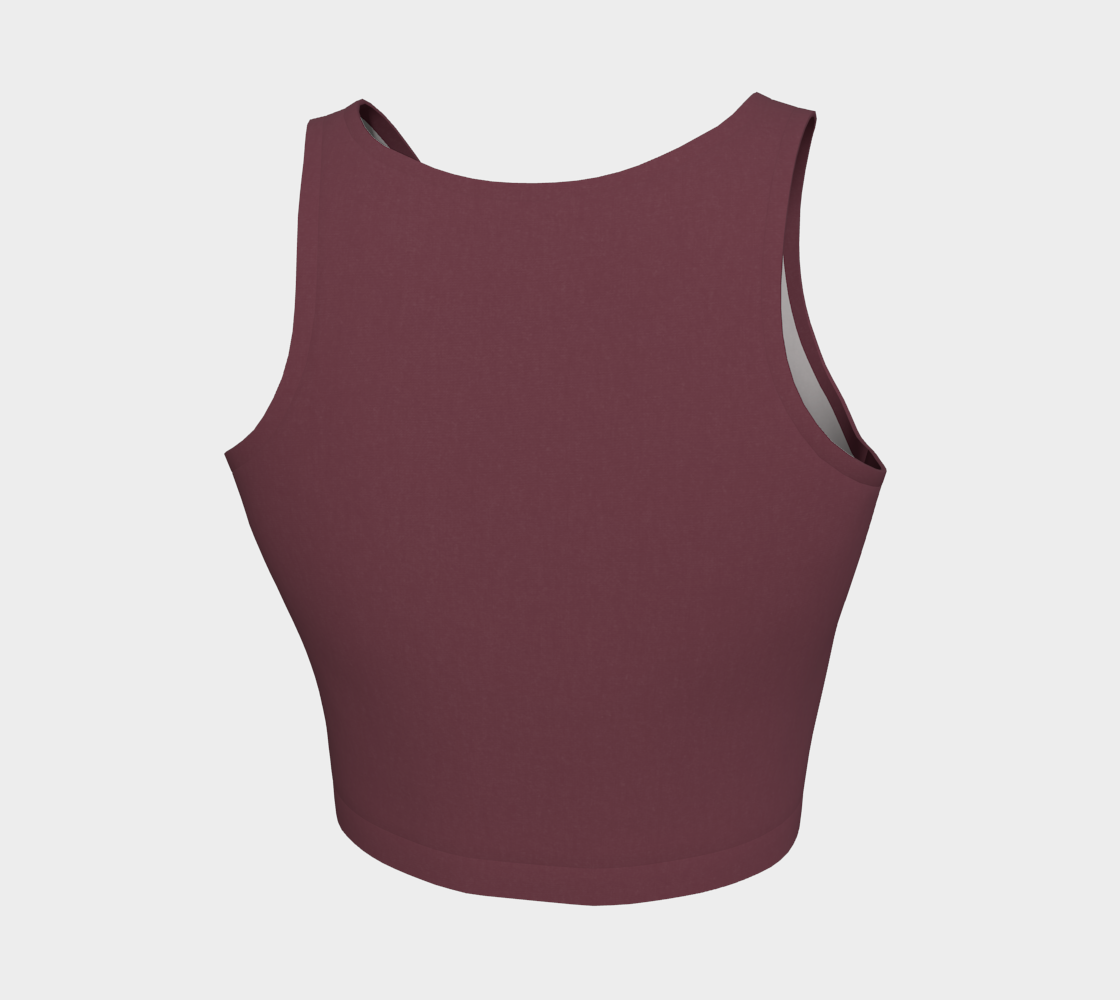 Aesthetic Crop™ – Merlot | Luxury Athletic Crop Top | AHMYDI