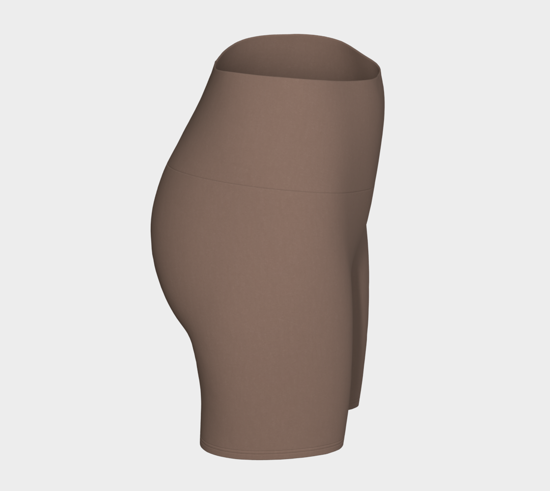 Yoga Short™ – Mocha | Luxury High-Waist Yoga Shorts | AHMYDI