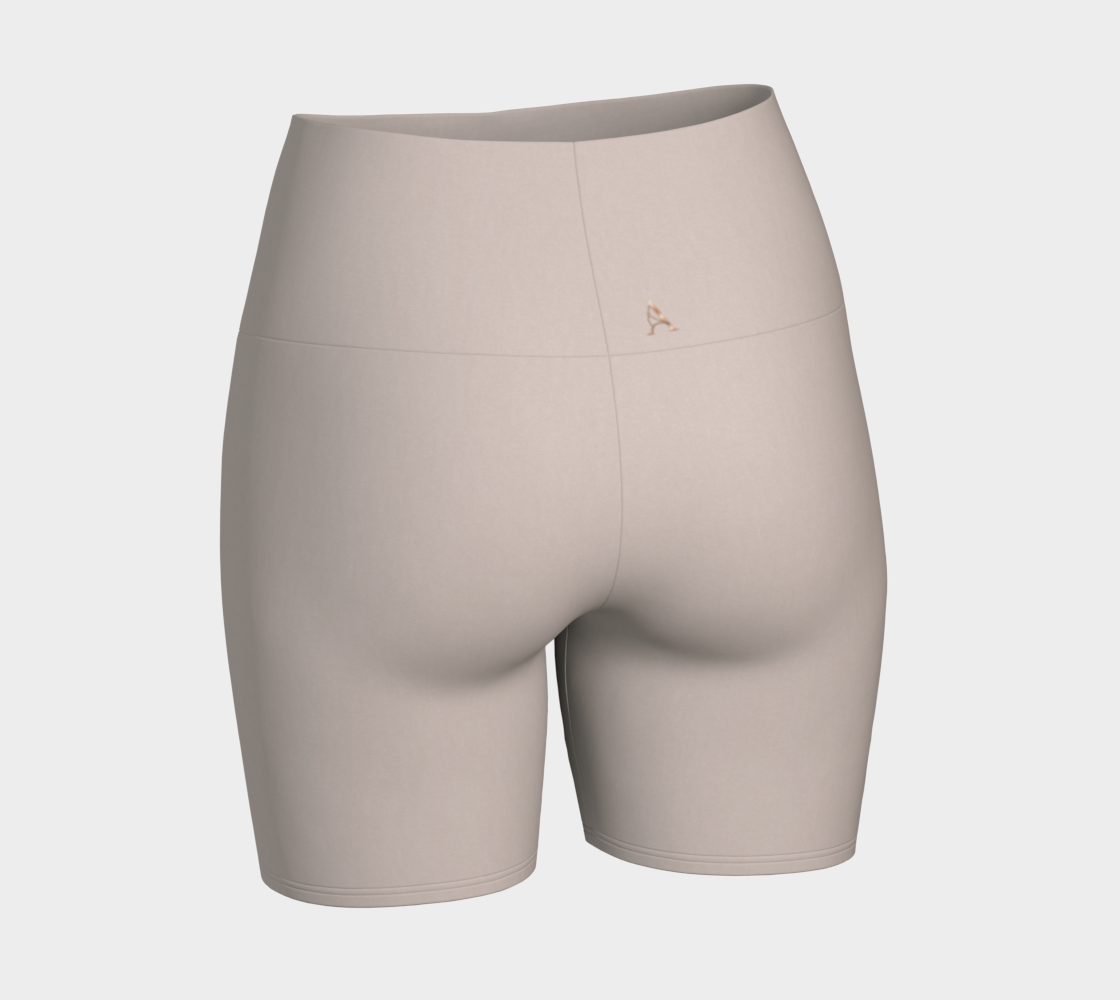 Yoga Short™ – Dust | Luxury High-Waist Yoga Shorts | AHMYDI