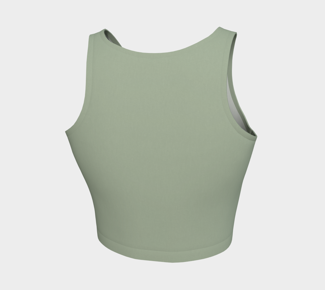Aesthetic Crop™ – Sage | Luxury Athletic Crop Top | AHMYDI