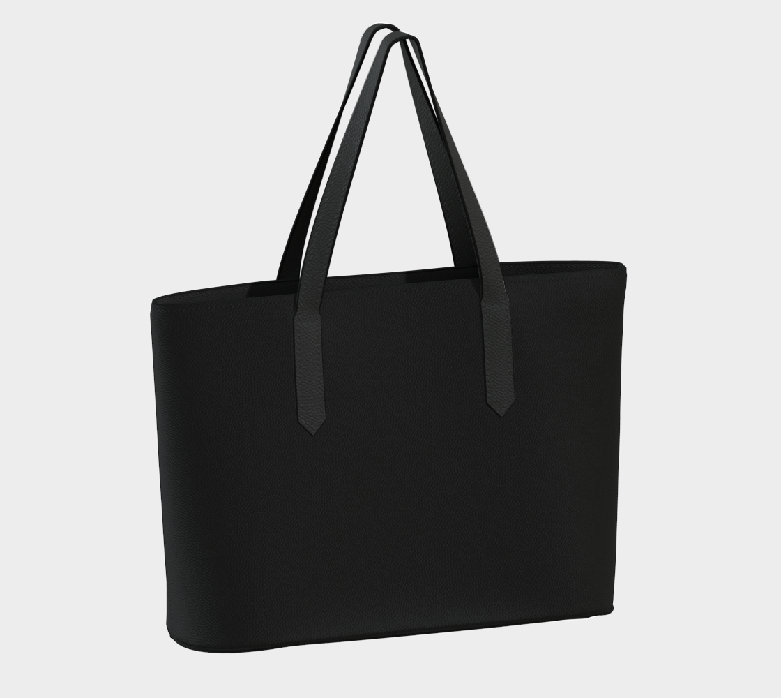 Signature Tote™ – Black | Luxury Vegan Leather Tote Bag | AHMYDI