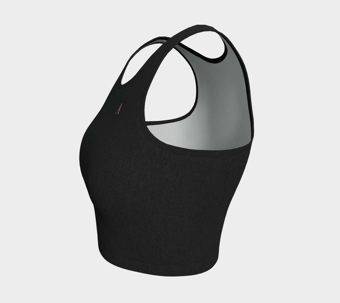 Aesthetic Crop™ – Black | Luxury Athletic Crop Top | AHMYDI
