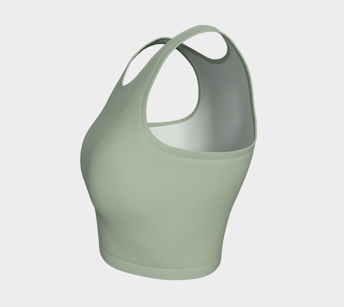 Aesthetic Crop™ – Sage | Luxury Athletic Crop Top | AHMYDI
