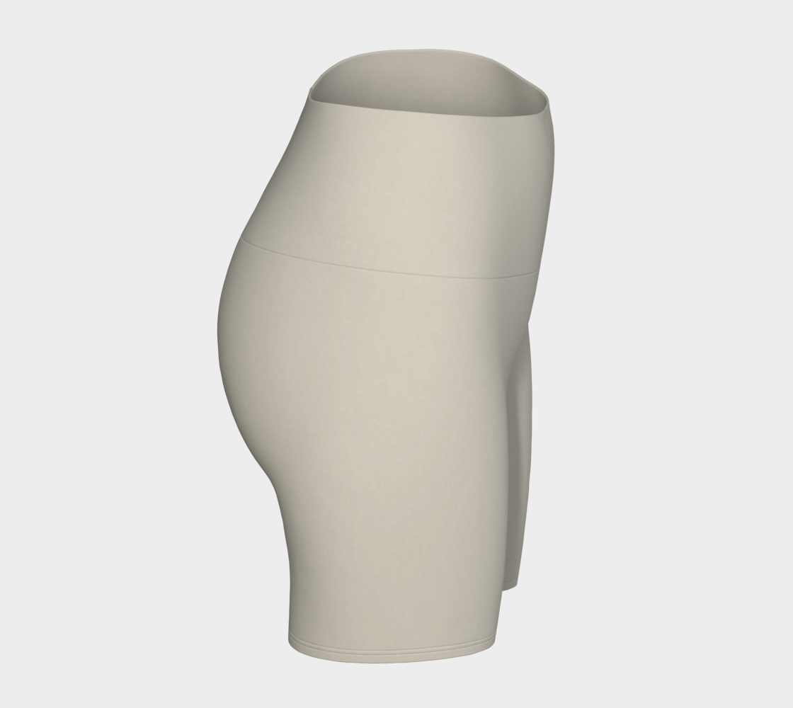 Yoga Short™ – Stone | Luxury High-Waist Yoga Shorts | AHMYDI