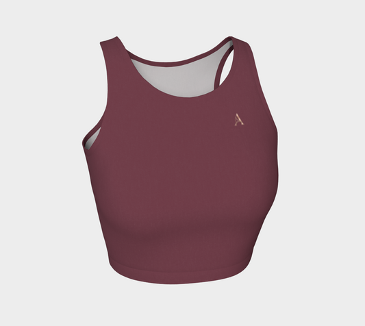 Aesthetic Crop™ – Merlot | Luxury Athletic Crop Top | AHMYDI