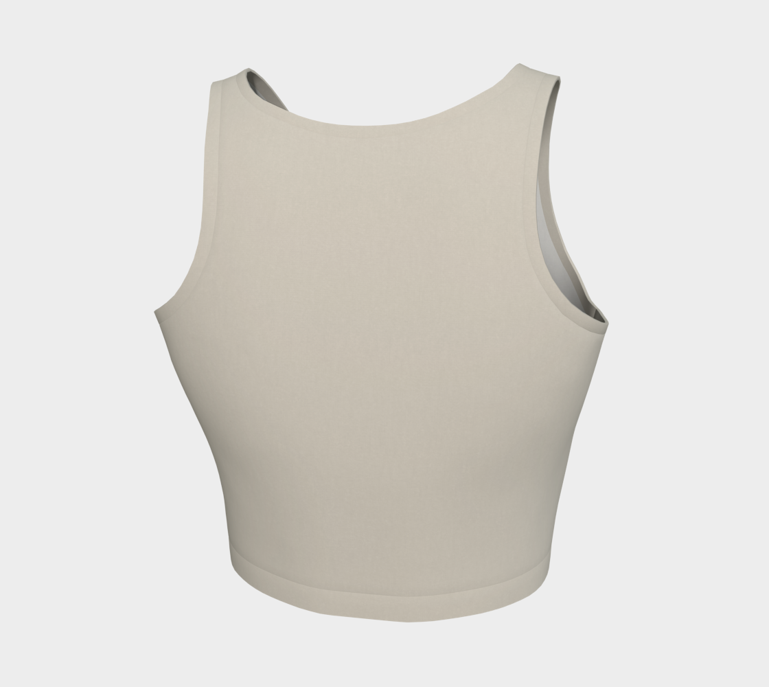 Aesthetic Crop™ – Stone | Luxury Athletic Crop Top | AHMYDI