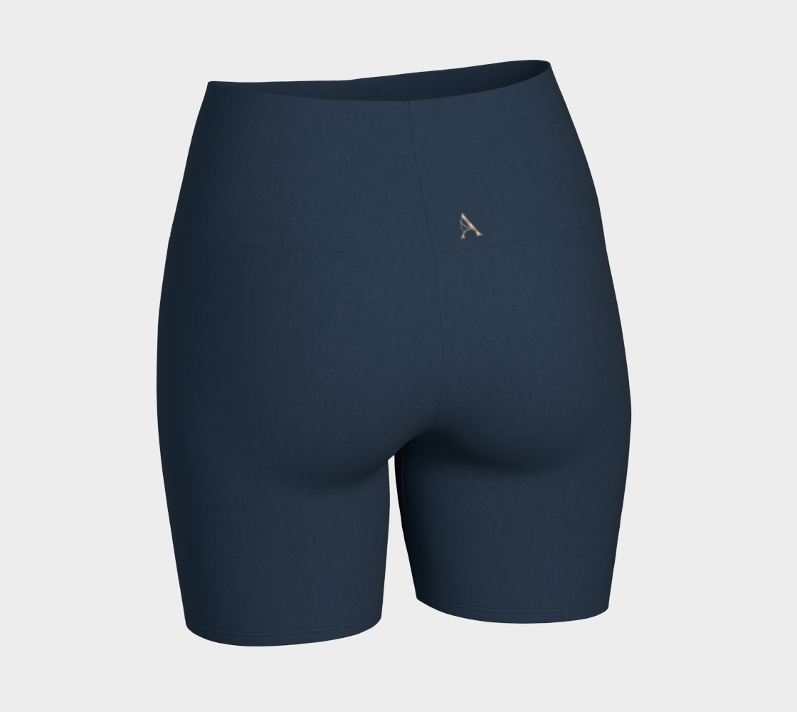 Yoga Short™ – Midnight | Luxury High-Waist Yoga Shorts | AHMYDI