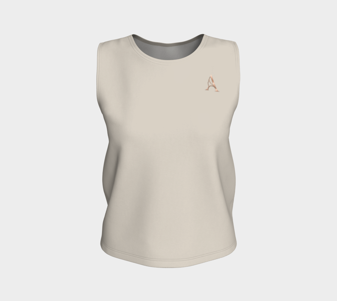 Flow Tank™ – Stone | Luxury Activewear Tank Top | AHMYDI