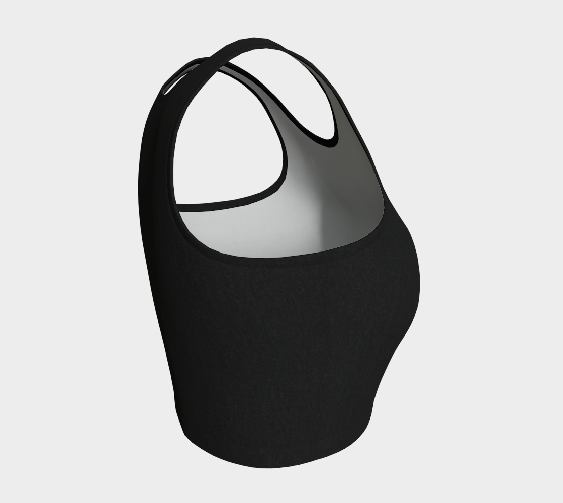 Aesthetic Crop™ – Black | Luxury Athletic Crop Top | AHMYDI