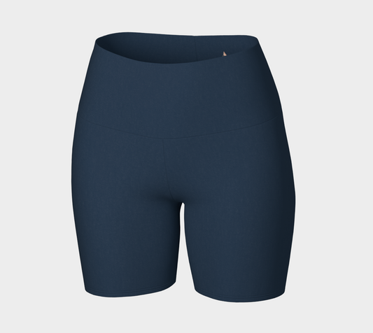 Yoga Short™ – Midnight | Luxury High-Waist Yoga Shorts | AHMYDI