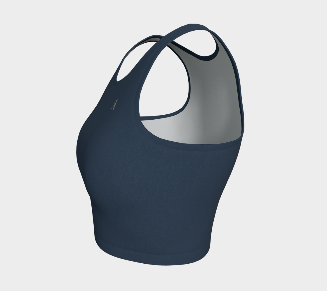 Aesthetic Crop™ – Midnight | Luxury Athletic Crop Top | AHMYDI
