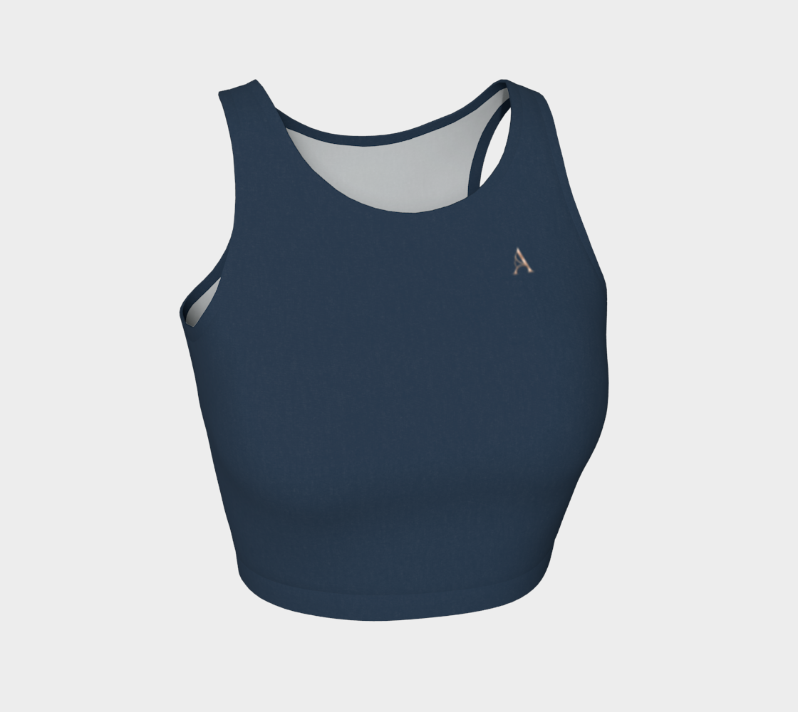 Aesthetic Crop™ – Midnight | Luxury Athletic Crop Top | AHMYDI