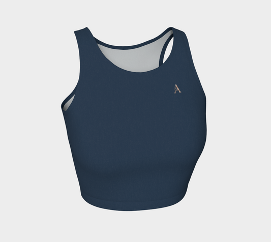 Aesthetic Crop™ – Midnight | Luxury Athletic Crop Top | AHMYDI