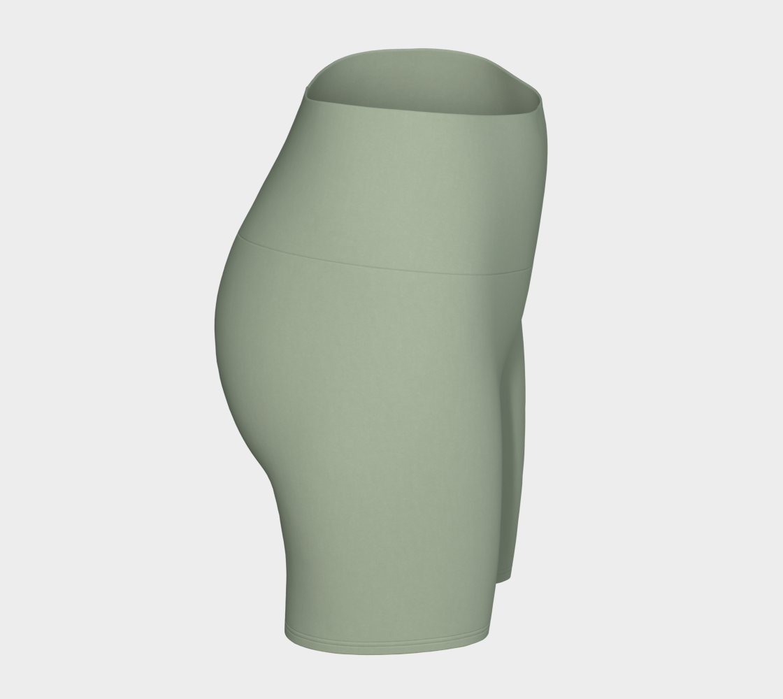 Yoga Short™ – Sage | Luxury High-Waist Yoga Shorts | AHMYDI