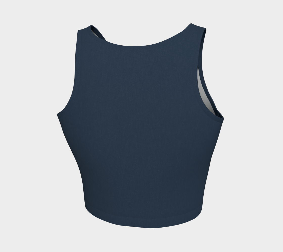 Aesthetic Crop™ – Midnight | Luxury Athletic Crop Top | AHMYDI