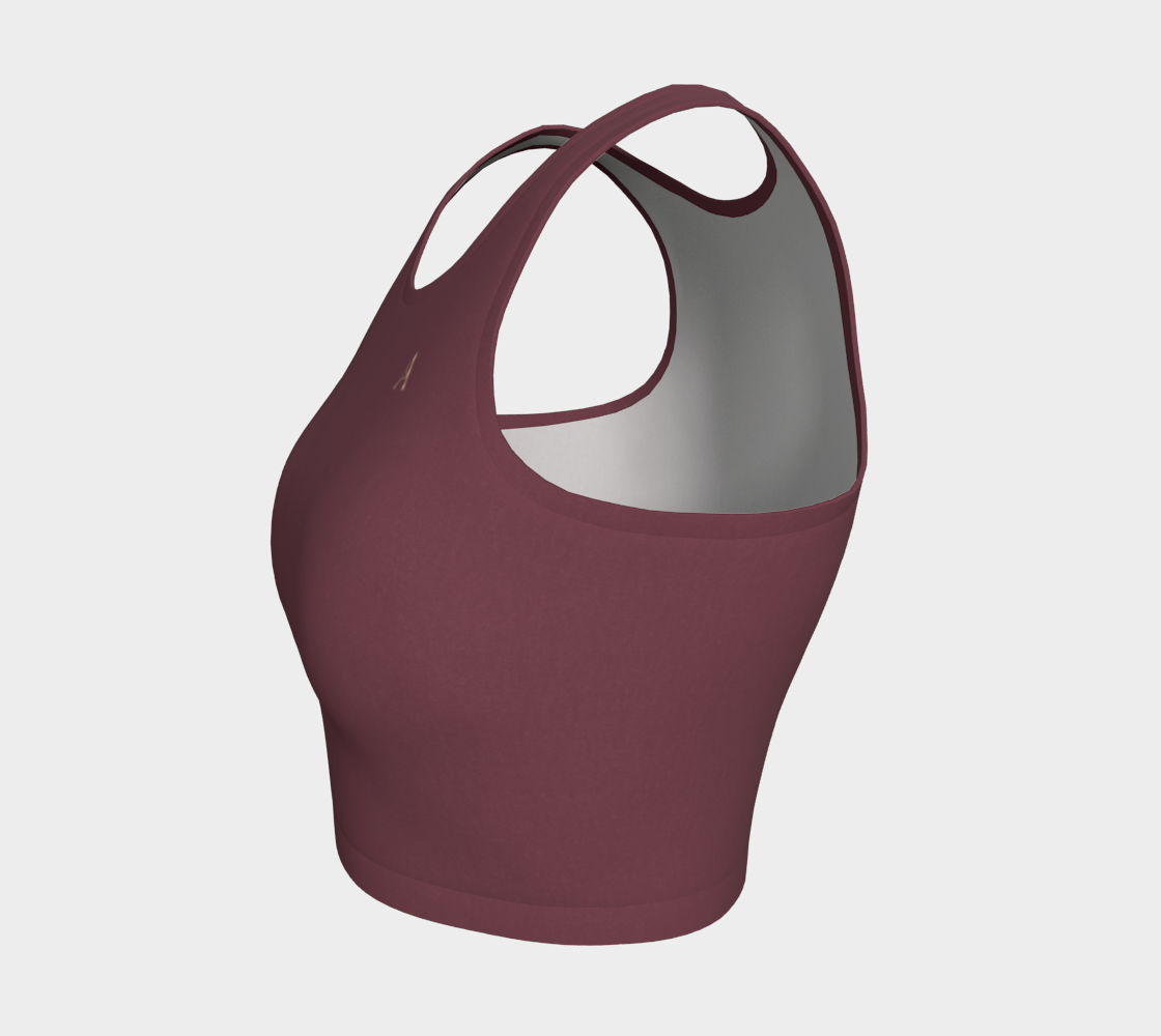 Aesthetic Crop™ – Merlot | Luxury Athletic Crop Top | AHMYDI