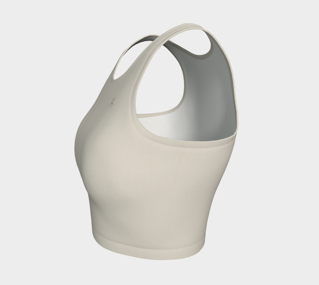 Aesthetic Crop™ – Stone | Luxury Athletic Crop Top | AHMYDI