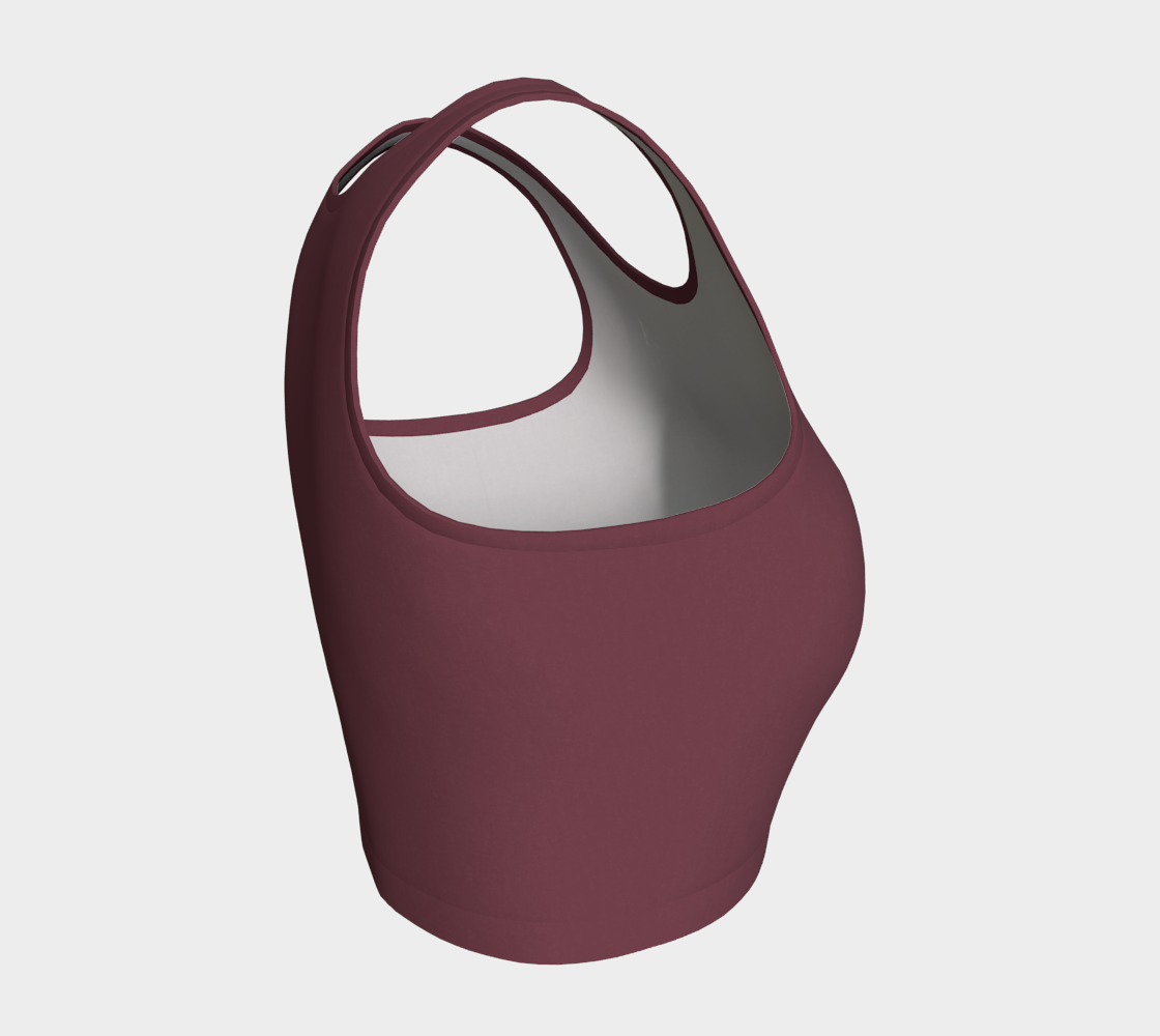 Aesthetic Crop™ – Merlot | Luxury Athletic Crop Top | AHMYDI