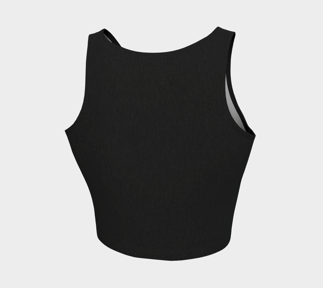 Aesthetic Crop™ – Black | Luxury Athletic Crop Top | AHMYDI