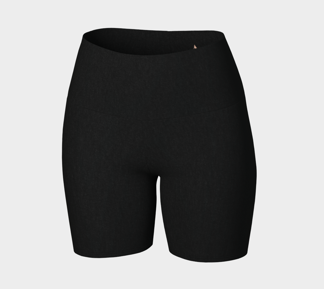 Yoga Short™ – Black | Luxury High-Waist Yoga Shorts | AHMYDI