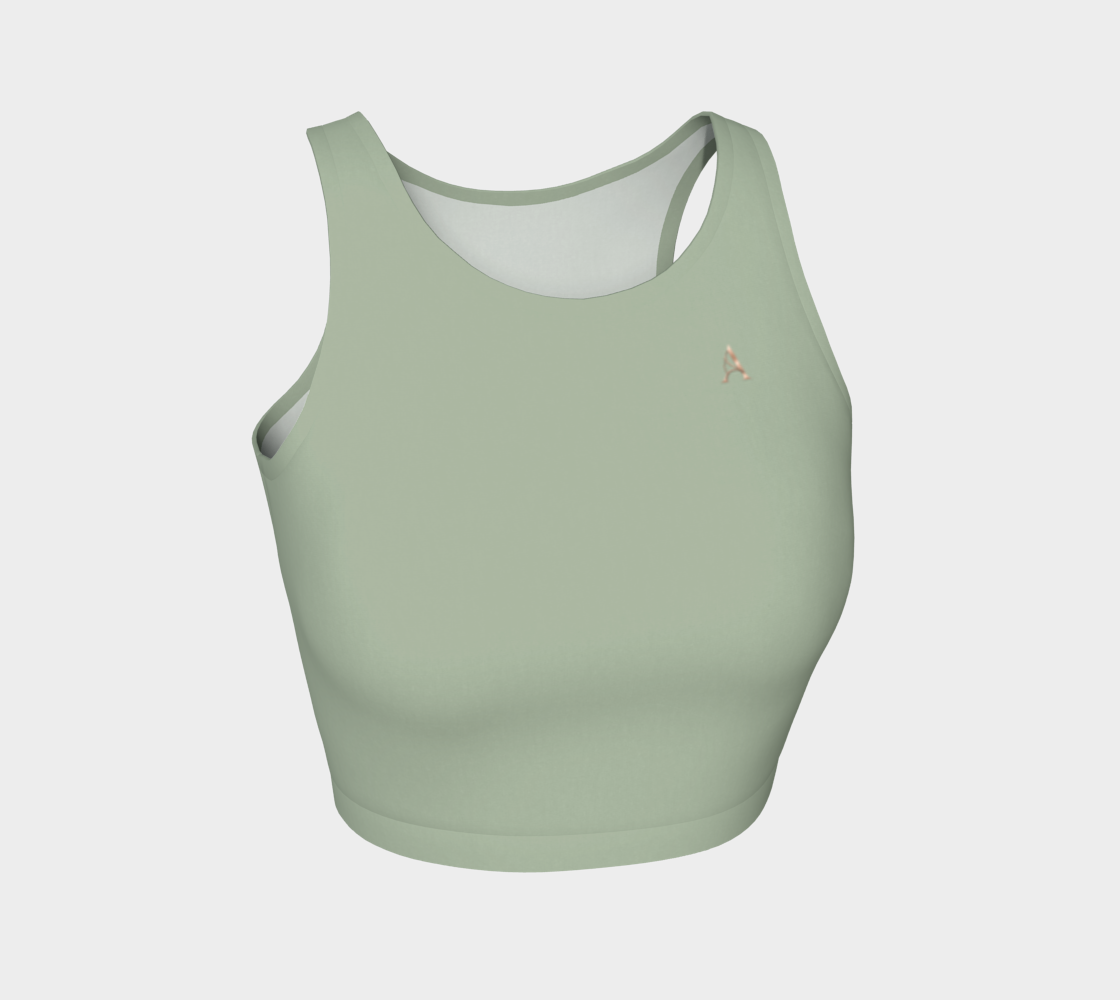 Aesthetic Crop™ – Sage | Luxury Athletic Crop Top | AHMYDI