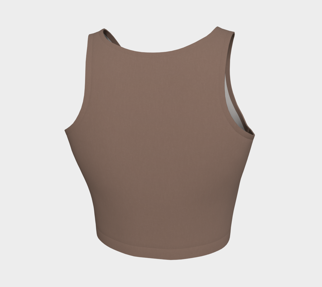 Aesthetic Crop™ – Mocha | Luxury Athletic Crop Top | AHMYDI